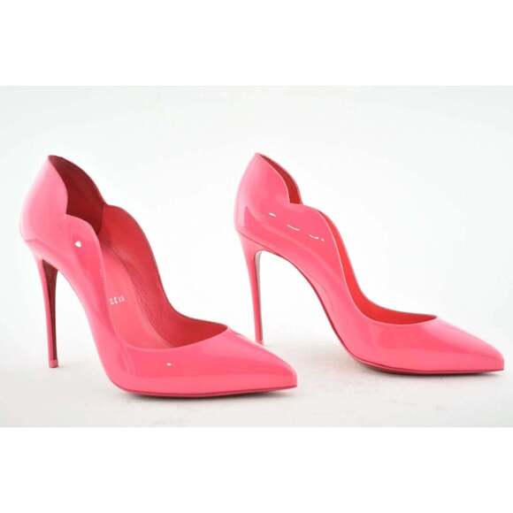 Christian Louboutin Hot Chick 100 Magnifique Pink Patent Leather Heel Pump 35 - Picture 4 of 9